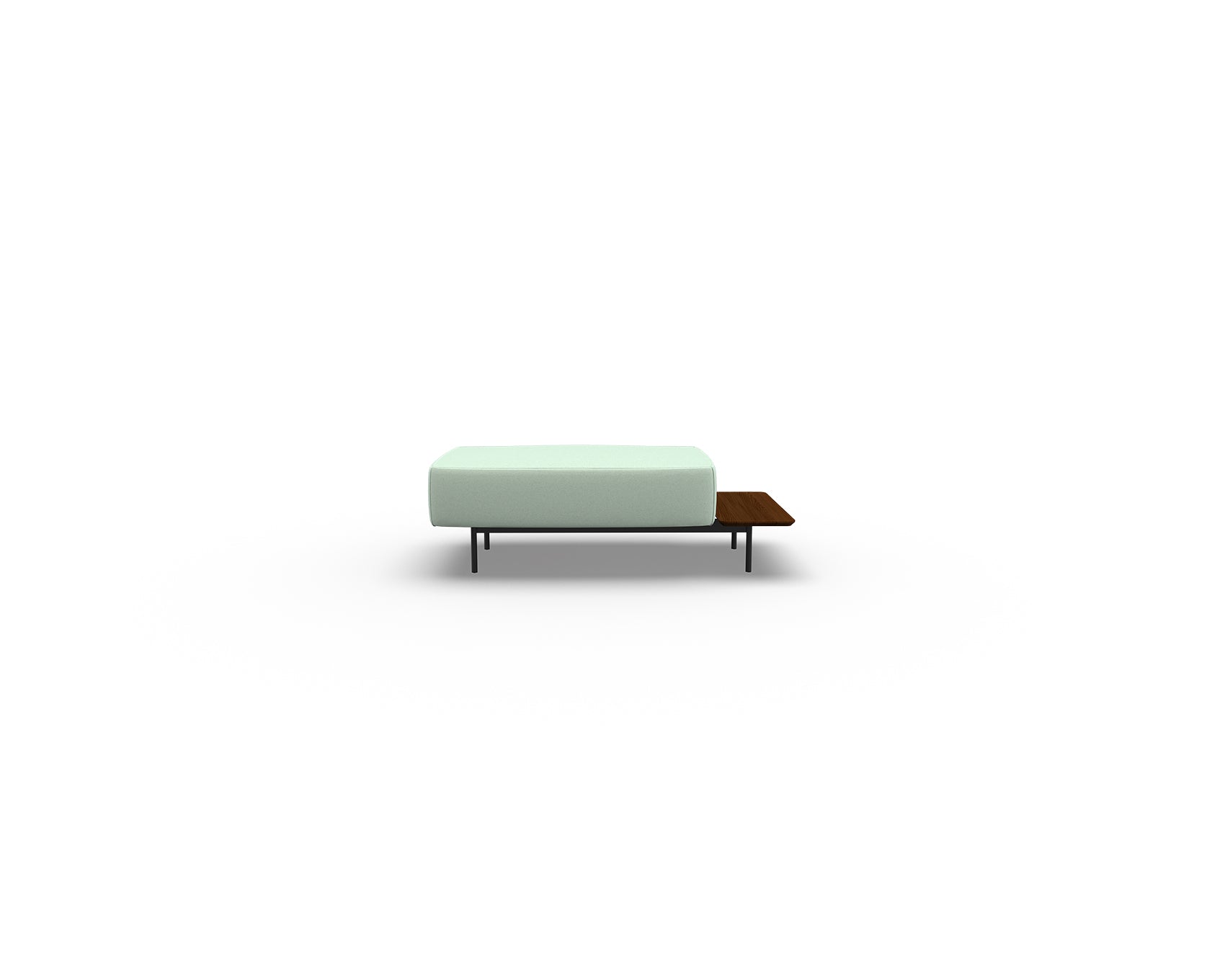 Noon Sofa Ottoman with Right Shelf